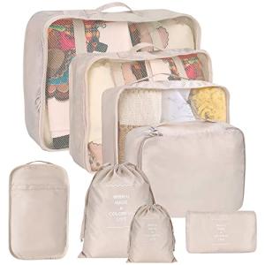 8-Piece Travel Packing Cubes Set with Bags