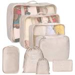 8-Piece Travel Packing Cubes Set with Bags