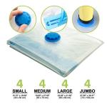 Vacuum Storage Bags for Clothes with Hand Pump