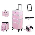 Mefeir 2-in-1 Makeup Train Case on Wheels