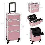 Mefeir 2-in-1 Makeup Train Case on Wheels
