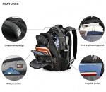 Swissdigital Men's Laptop Backpack with USB Charging