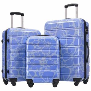 Merax Lightweight 3-Piece Hardside Luggage Set