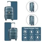 Somago Lightweight Polypropylene Luggage Set with Spinner Wheels