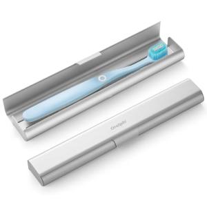 Oralphi Aluminum Travel Toothbrush Case - Silver