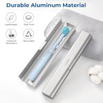 Oralphi Aluminum Travel Toothbrush Case - Silver