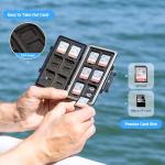 Water-Resistant Memory Card Case for 36 Cards