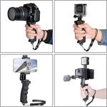 Portable Action Camera and Smartphone Stabilizer Kit