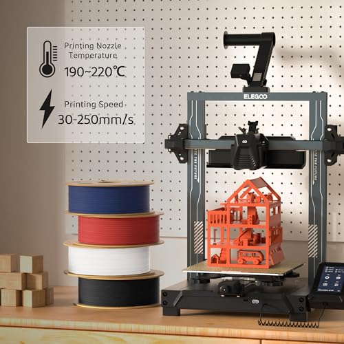 ELEGOO Matte Black PLA Filament 1KG for 3D Printers