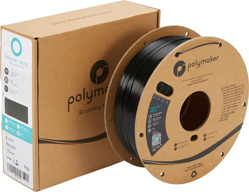 Polymaker PolyLite Black PETG Filament 1kg 1.75mm