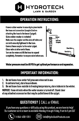 HydroTech 25 ft Burst-Proof Expandable Garden Hose