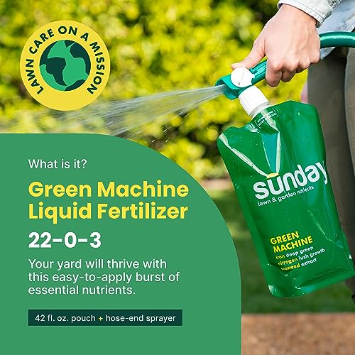 Sunday Green Machine Lawn Fertilizer, 2 Pack