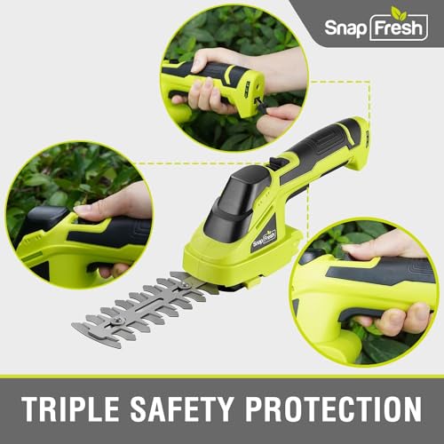 SnapFresh Cordless Hedge Trimmer 7.2V