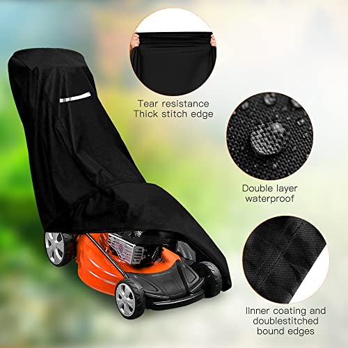 Heavy Duty Outdoor Lawn Mower Cover with Storage