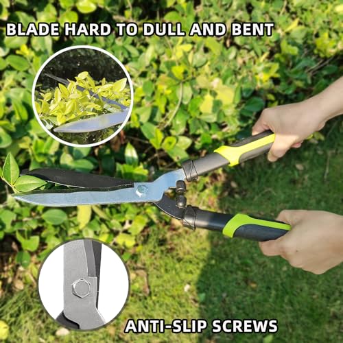 19-Inch Hedge Clippers with Sharp Wavy Blades