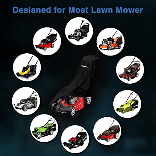 Heavy Duty Outdoor Lawn Mower Cover with Storage