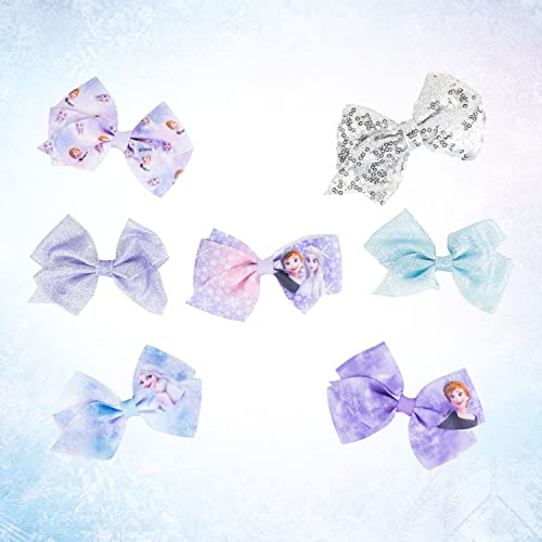 Frozen 2 7-Piece Princess Hair Bow Set