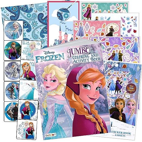 Disney Frozen Coloring Book and Sticker Bundle