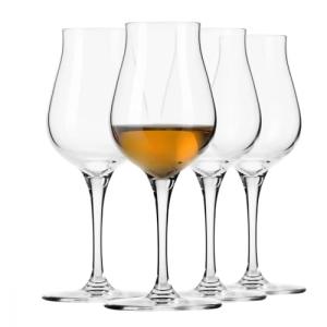Krosno Crystal Snifter Glasses Set of 4