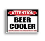 Funny Beer Cooler Warning Sticker Party Decal