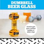 Bigmouth Inc. 24 OZ Dumbbell Beer Glass