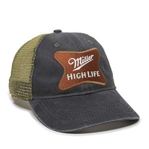 Miller High Life Black Mesh Snapback Hat