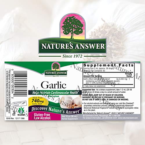 Garlic Extract 1oz Liquid Supplement