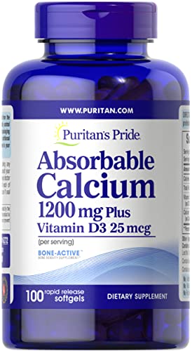 Puritan's Pride Calcium 1200mg with Vitamin D