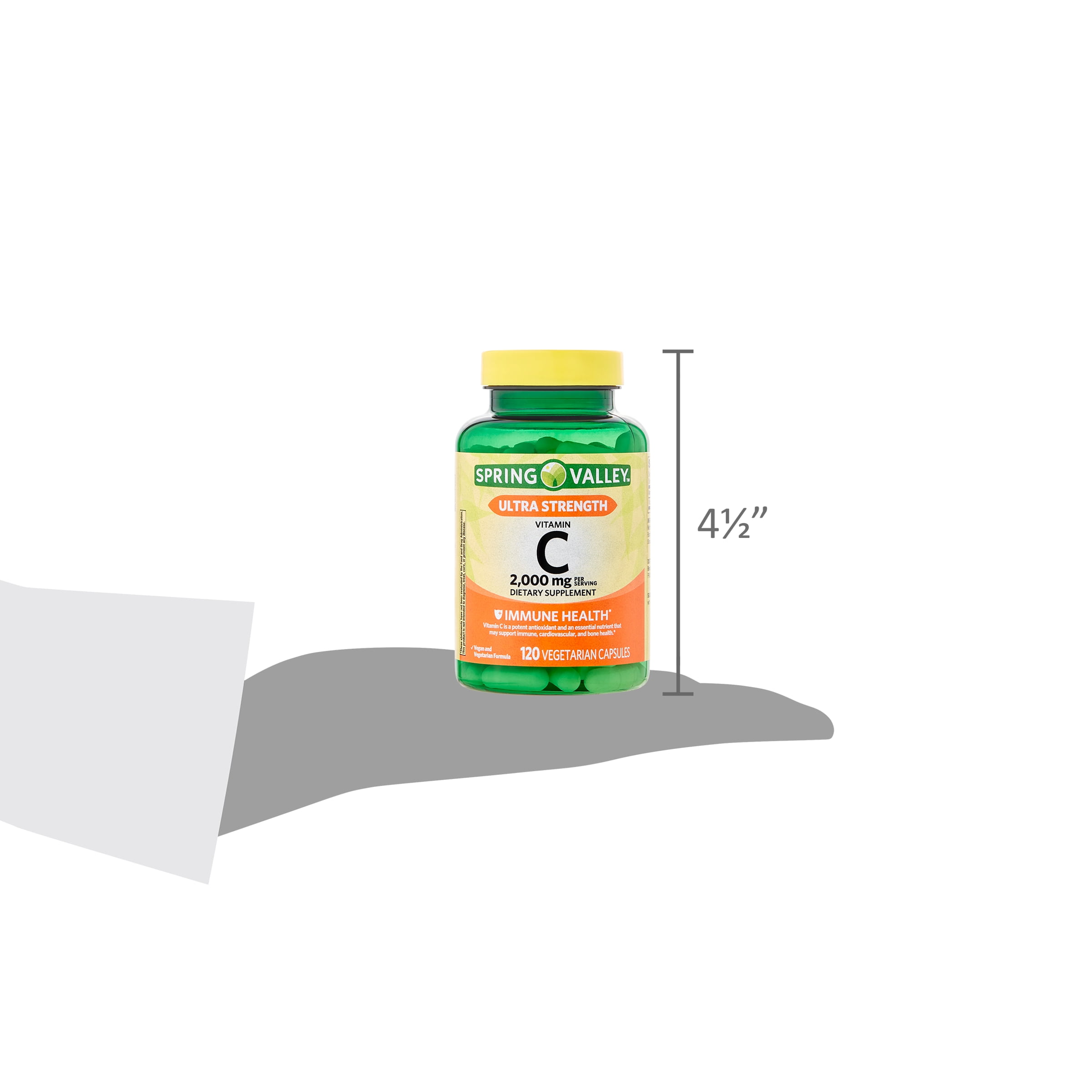 Spring Valley Ultra Strength Vitamin C 2000mg, 120 Capsules