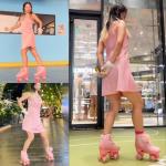 JetHok High Top Pink Roller Skates for Women