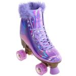 JajaHoho Women’s Lilac Holographic High Top Roller Skates
