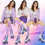JajaHoho Holographic High Top Roller Skates