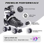 Adjustable Light-Up Roller Skates for Kids