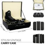 Crazy Skates Evoke Suede Quad Roller Skates Black