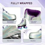 Holographic High-Top Roller Skates for All Ages