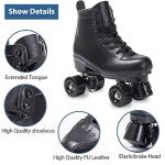 High-Top Light-Up Quad Roller Skates for All