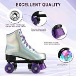 Holographic High-Top Roller Skates for All Ages