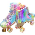 Holographic High Top Roller Skates for Women