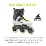 Rollerblade Lightning 110 Inline Skates - White/Black