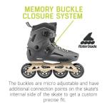 Rollerblade Lightning 90 Men's Inline Skates - Anthracite/Taupe