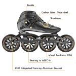 Carbon Fiber Speed Skates for Adults, Black