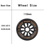 Carbon Fiber Speed Skates for Adults, Black