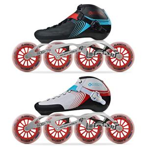 Bont GT4 Inline Speed Racing Skates - White/Red
