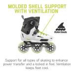 Rollerblade Lightning 110 Inline Skates - White/Black