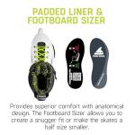 Rollerblade Lightning 110 Inline Skates - White/Black