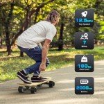 32" Electric Surf Skateboard - 12.5 MPH, 4 Speeds