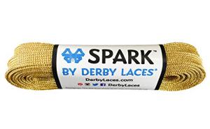 Gold Spark Derby Laces for Skates and Boots