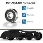 FLYDAZZLE Inline Skate Wheels - 80mm Replacement Set