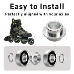 Runseaway 10 Pack Inline Skate Bearing Spacers