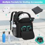 GOBUROS Large Skate Bag with Accessory Pockets